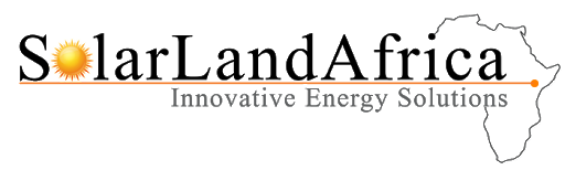 Services gestion de l'énergie solarland logo with bg
